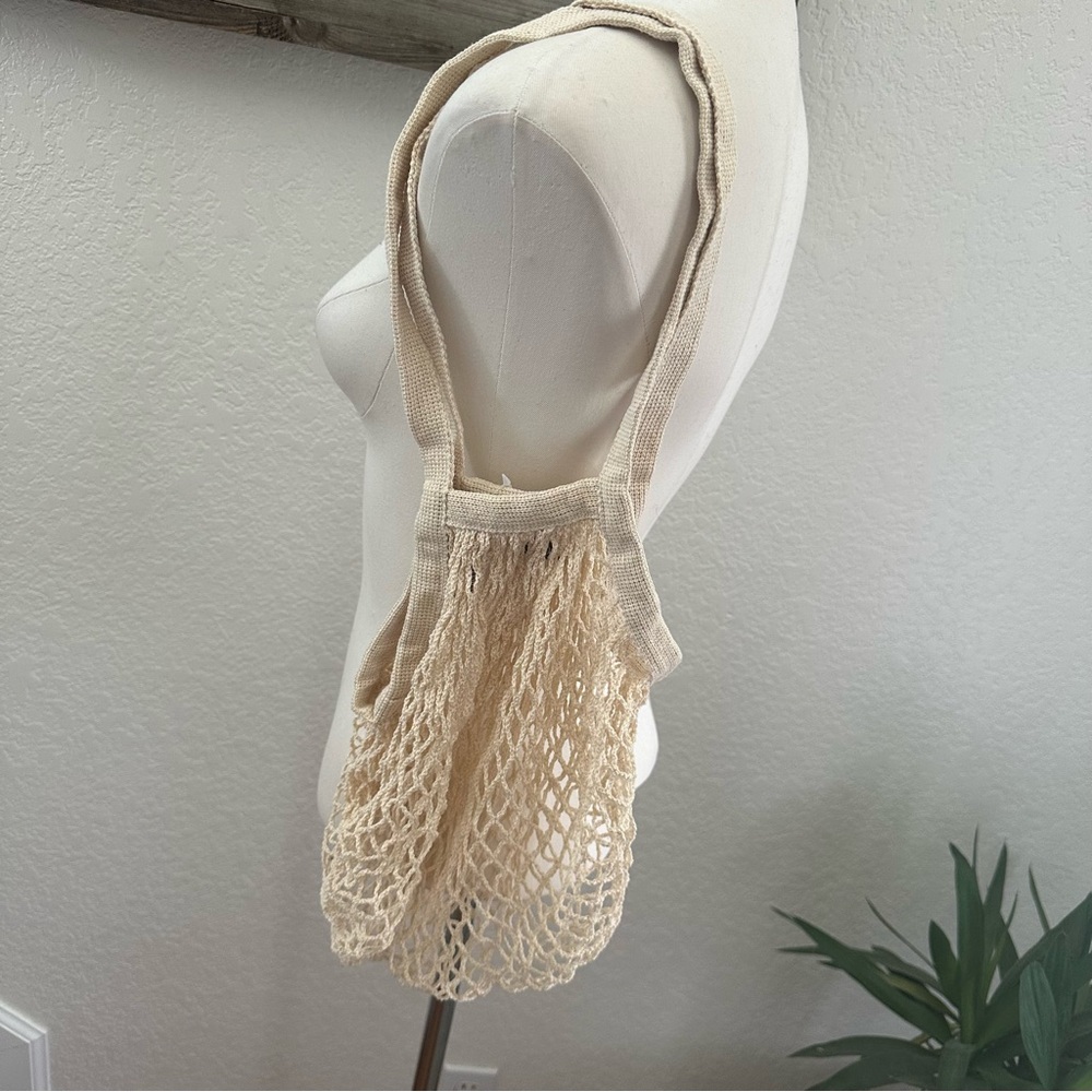 Public Goods‎ Cream Mesh Tote Bag NWT